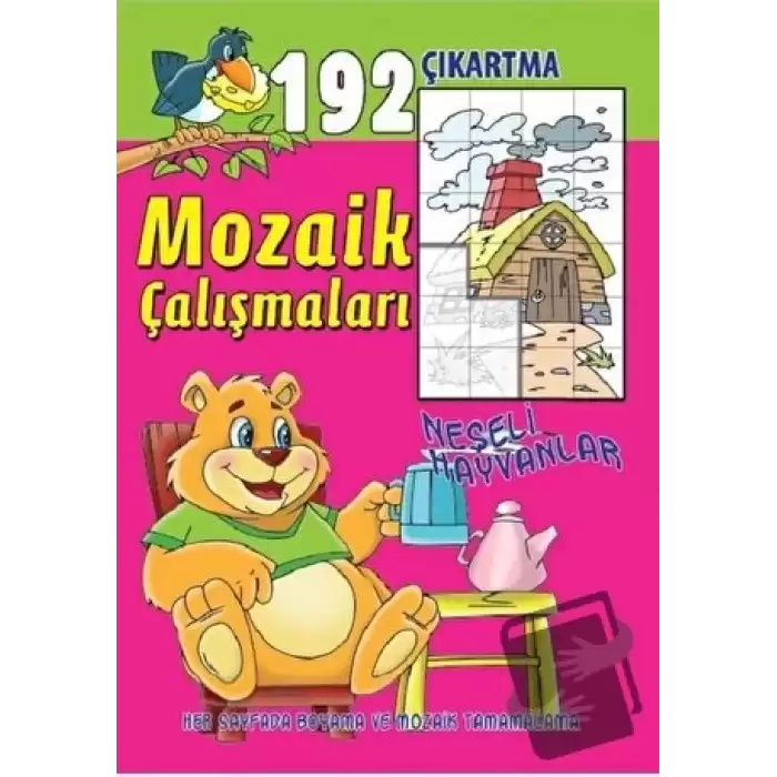 Mozaik Çalışmaları 192 Çıkartma -  Neşeli Hayvanlar