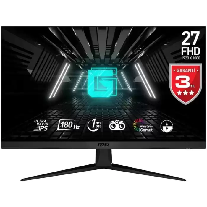 Msi 27 G2712F 1920X1080 (Fhd) 16:9 Flat Ultra Rapıd Ips 180Hz 1Ms Adaptıve-Sync Gaming Monitör