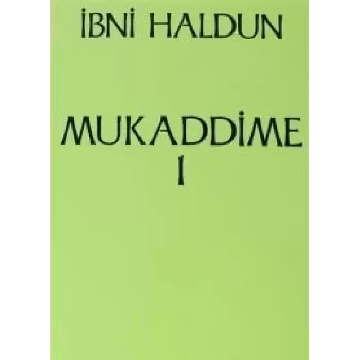 Mukaddime Cilt: 1