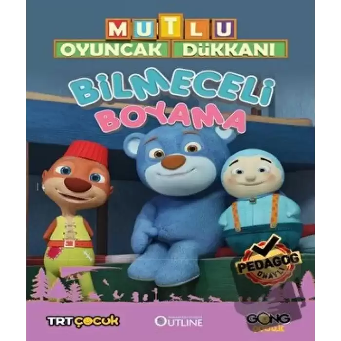 Mutlu Oyuncak Dükkanı - Bilmeceli Boyama Kitabı