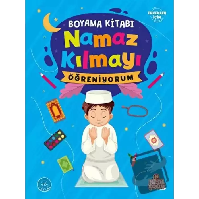 Namaz Kılmayı Öğreniyorum Erkek - Boyama