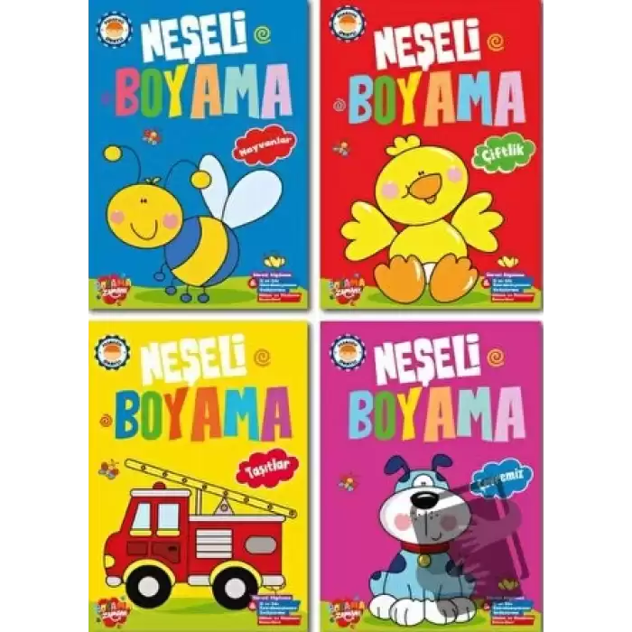 Neşeli Boyama - 4 Kitap Takım