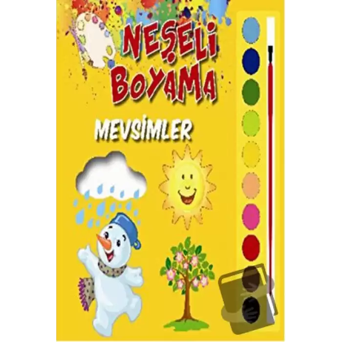 Neşeli Boyama - Mevsimler (Ciltli)