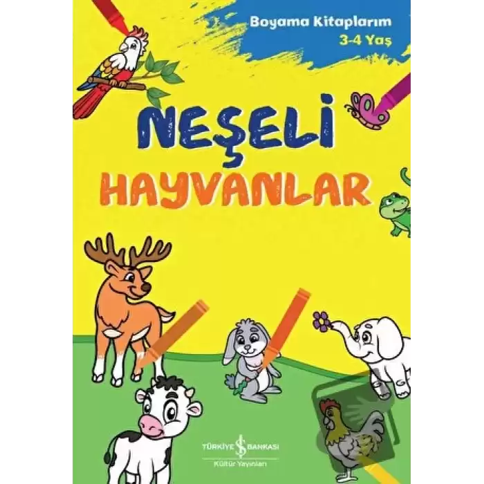 Neşeli Hayvanlar - Boyama Kitaplarım 3-4 Yaş