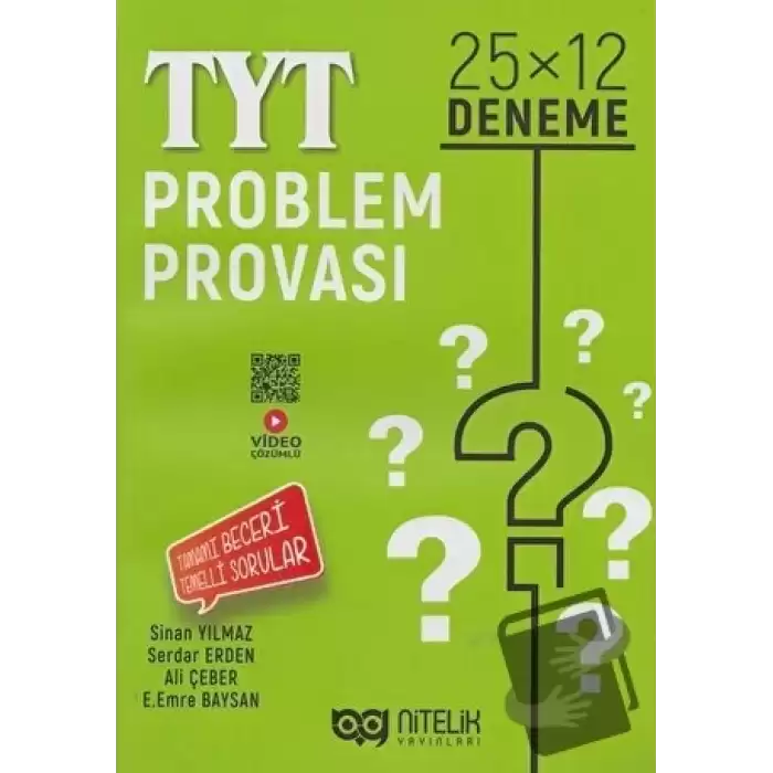 Nitelik YKS TYT Problem Provası 25X12 Deneme