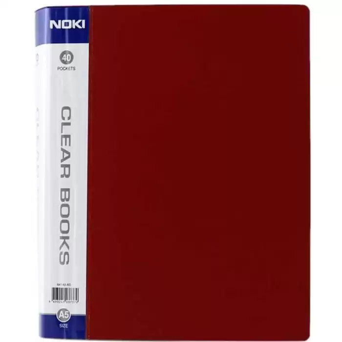 Noki Katalog (Sunum) Dosyası 40 Lı A5 Siyah,Kırmızı,Mavi 64140-A5
