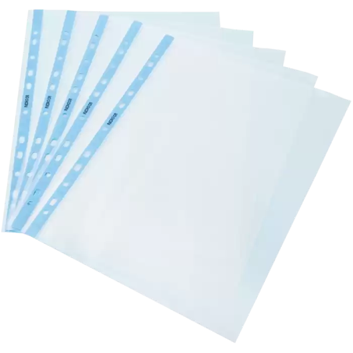 Noki Poşet Dosya Kristal Mavi Kenarlı 100 Lü A4 4830Cr