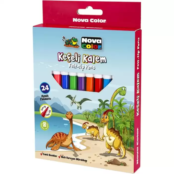 Nova Color Keçeli Kalem 24 Lü Nc-872