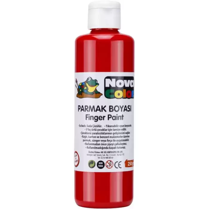 Nova Color Parmak Boyası Kırmızı 250 Gr Nc-442