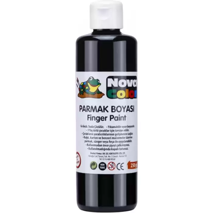 Nova Color Parmak Boyası Siyah 250 Gr Nc-445