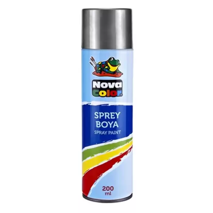 Nova Color Sprey Boya 200 Ml Gümüş Nc-812