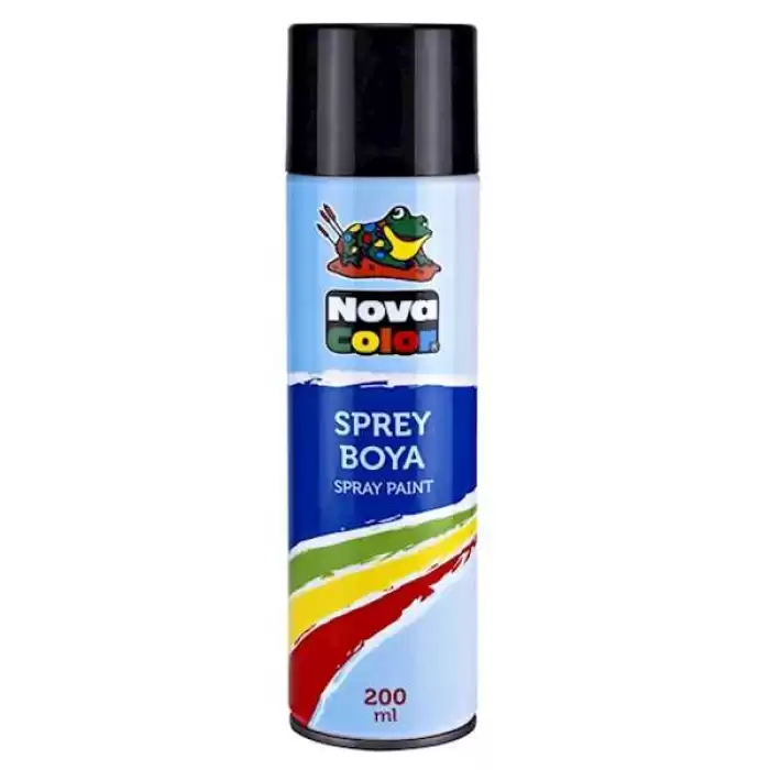 Nova Color Sprey Boya 200 Ml Siyah Nc-805