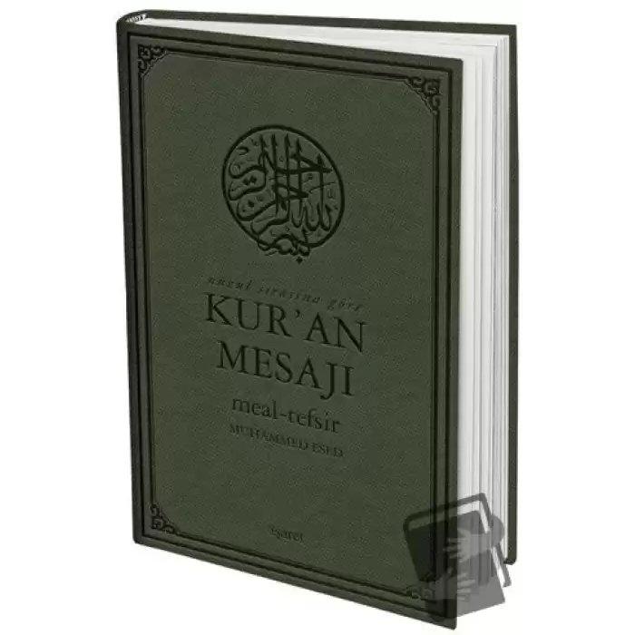 Nüzul Sırasına Göre Kuran Mesajı Meal - Tefsir (Mushaflı Arapça Metinli Büyük Boy) (Ciltli)