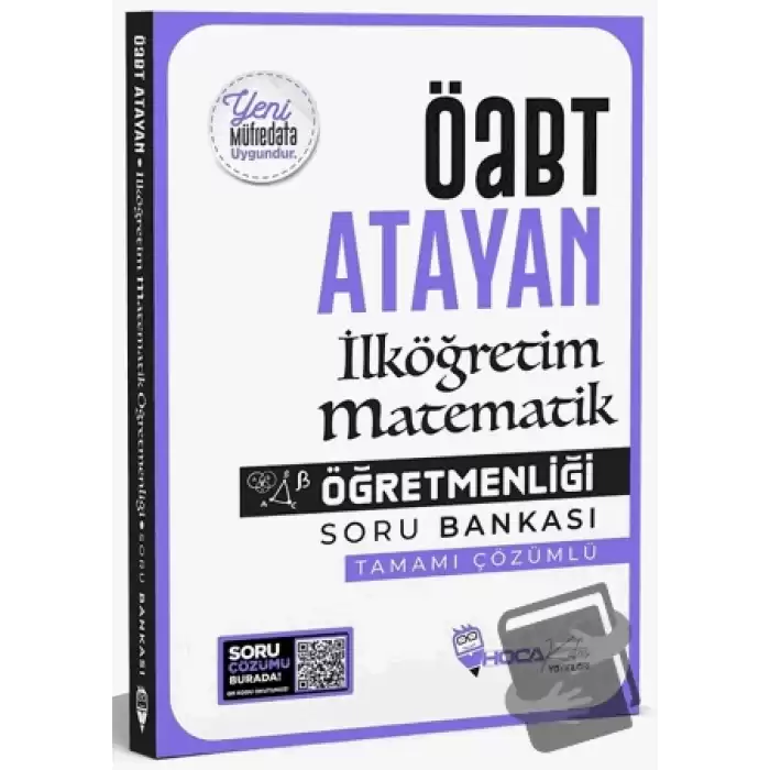 ÖABT İlköğretim Matematik Öğretmenliği Atayan Soru Bankası Çözümlü