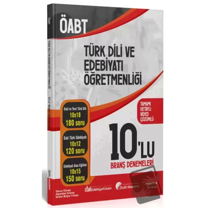 ÖABT Türk Dili ve Edebiyatı 10 Deneme Çözümlü