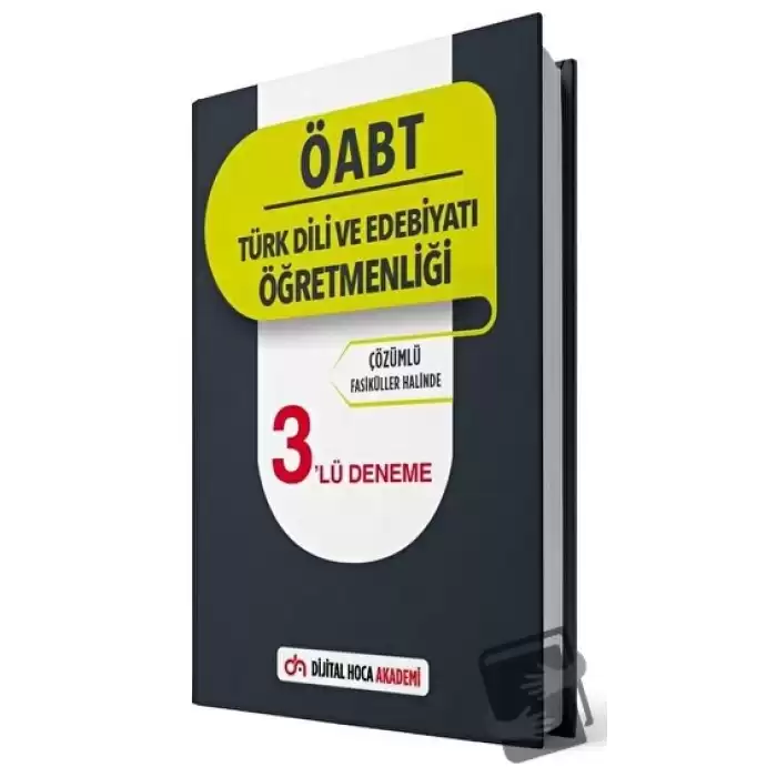 ÖABT Türk Dili ve Edebiyatı Öğretmenliği Çözümlü 3’lü Deneme