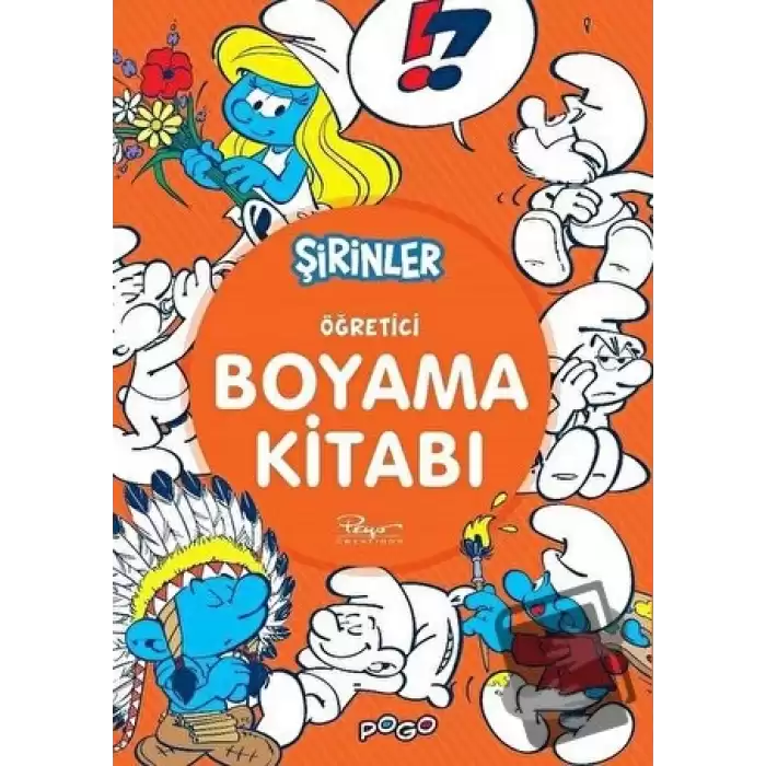 Öğretici Boyama Kitabı - Şirinler