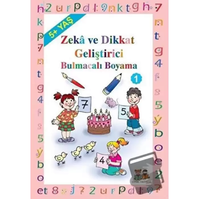 Okul Öncesi Çocuklar İçin Zeka Geliştirici Bulmacalı Boyama 1 (5+ Yaş)