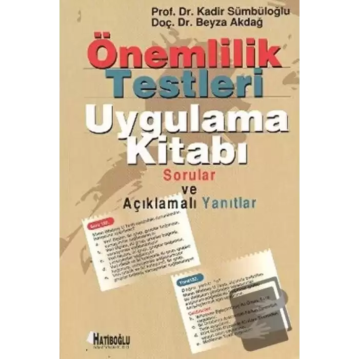 Önemlilik Testleri Uygulama Kitabı