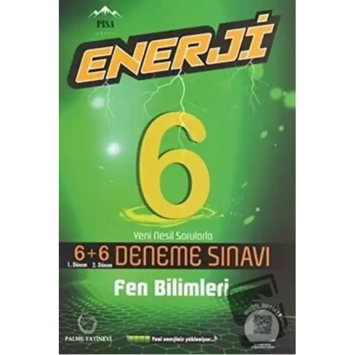 Palme 6. Sınıf Enerji Fen Bilimleri 6+6 Deneme Sınavı