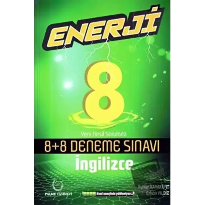 Palme 8. Sınıf Enerji Fen Bilimleri 8+8 Deneme Sınavı