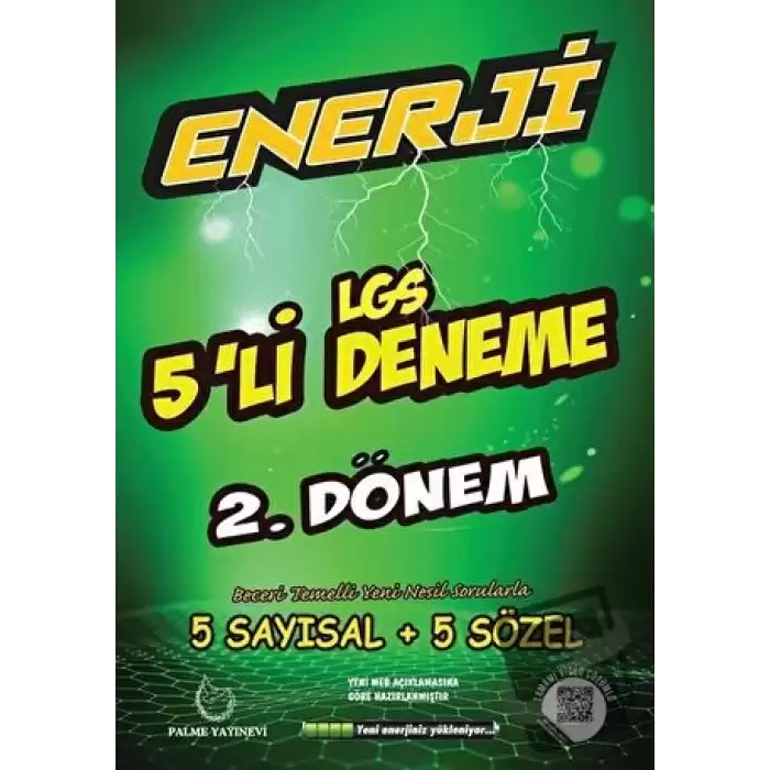 Palme 8. Sınıf Enerji LGS 2. Dönem 5li Deneme