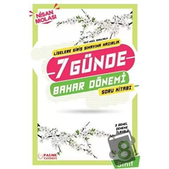 Palme 8. Sınıf LGS 7 Günde Bahar Dönemi Soru Kitabı