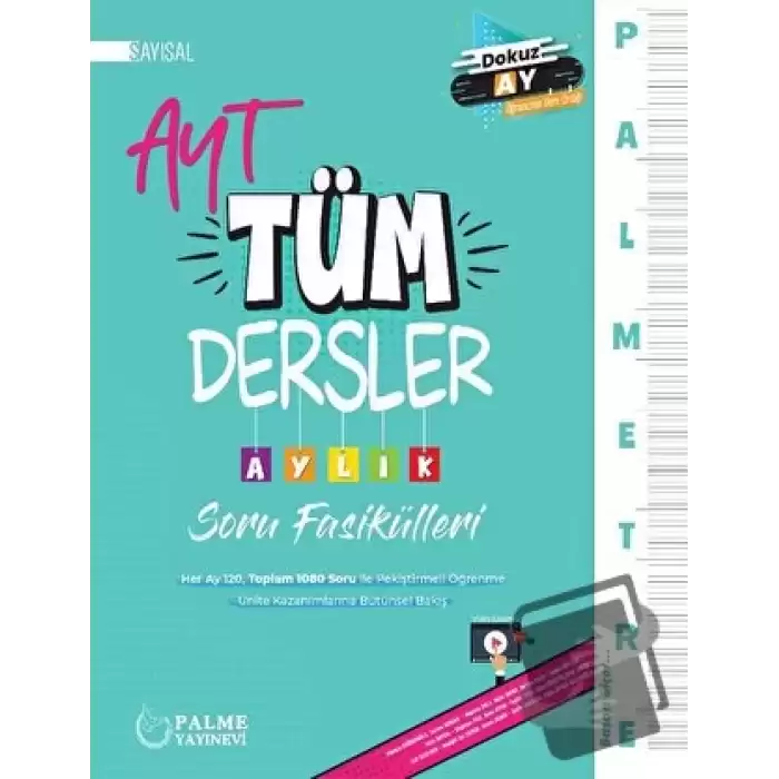 Palmetre AYT Sayısal Tüm Dersler Aylık Çalışma Fasikülleri