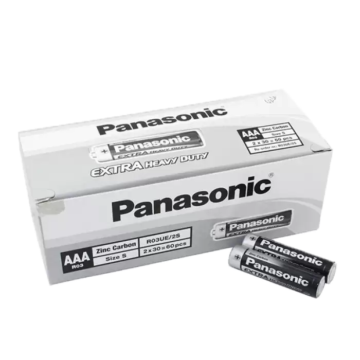 Panasonic Çinko Karbon İnce Kalem Pil (Aaa) R03Ue/2S - 60lı Kutu