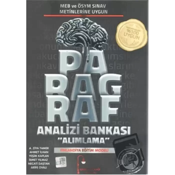 Paragraf Analizi Alımlama Soru Bankası