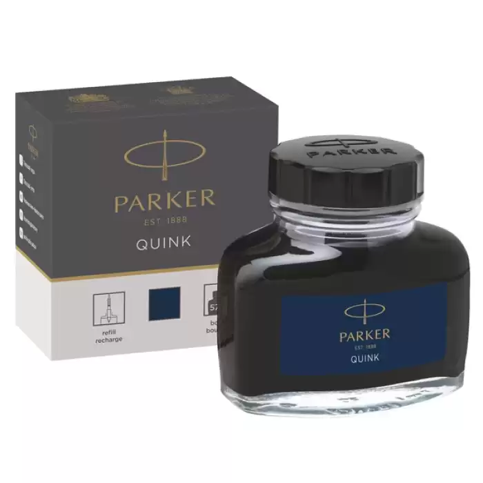 Parker Dolma Kalem Mürekkebi Quink 57 Ml Mavi-Siyah 1950378