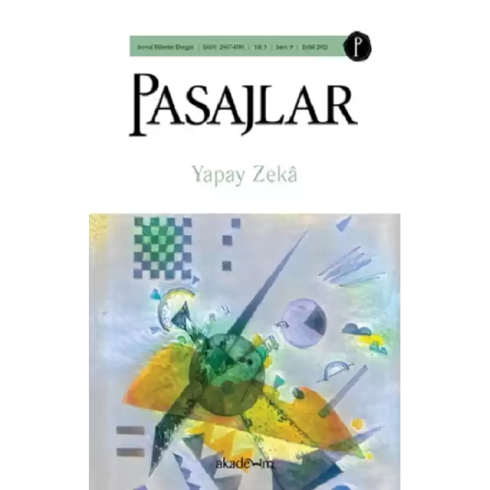 Pasajlar Dergisi, Sayı 09: Yapay Zeka