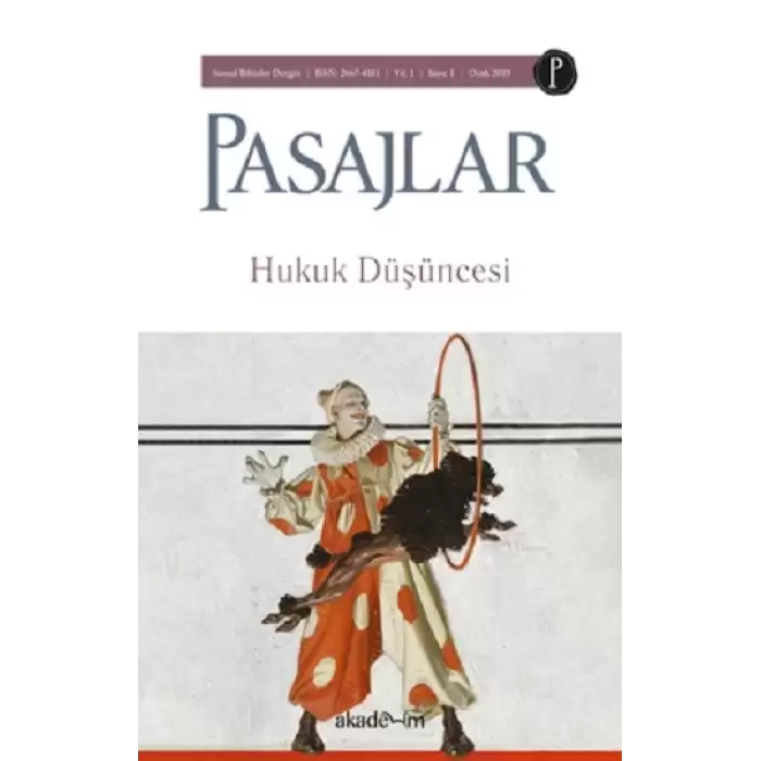 Pasajlar Sosyal Bilimler Dergisi Sayı: 1 Ocak 2019