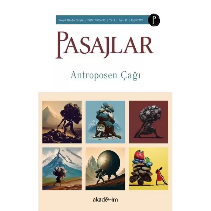 Pasajlar Sosyal Bilimler Dergisi, Sayı 12: Antroposen Çağı