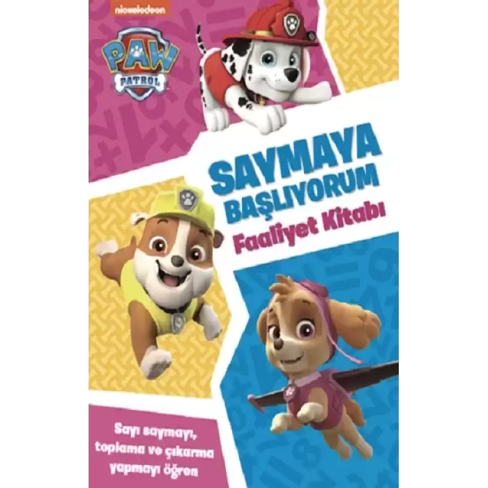 Paw Patrol Saymaya Başlıyorum Faliyet Kitabı