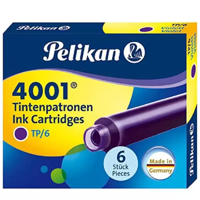 Pelikan Dolma Kalem Kartuşu Küçük Violet 6 Lı 4001