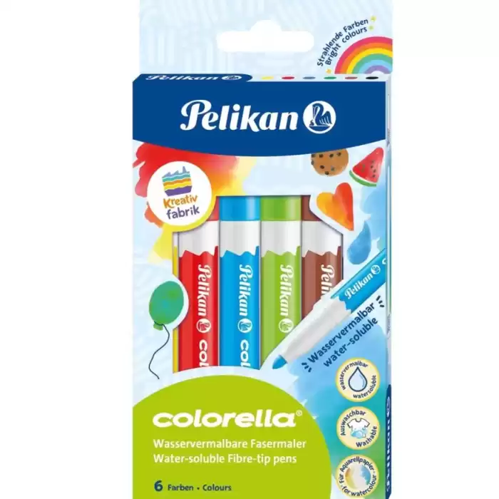 Pelikan Keçeli Kalem Colorella Suda Çözünür 6 Lı 817 059