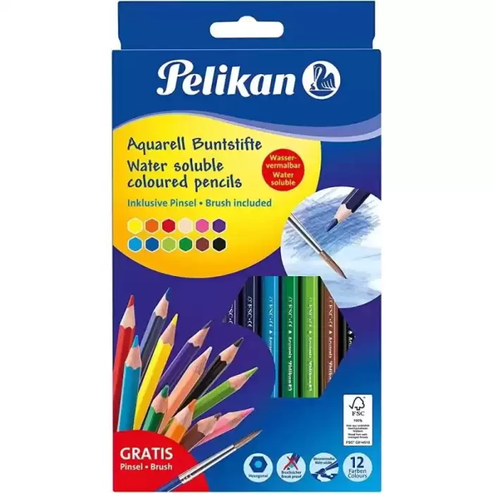 Pelikan Kuru Boya Aquarell 12 Li 700672