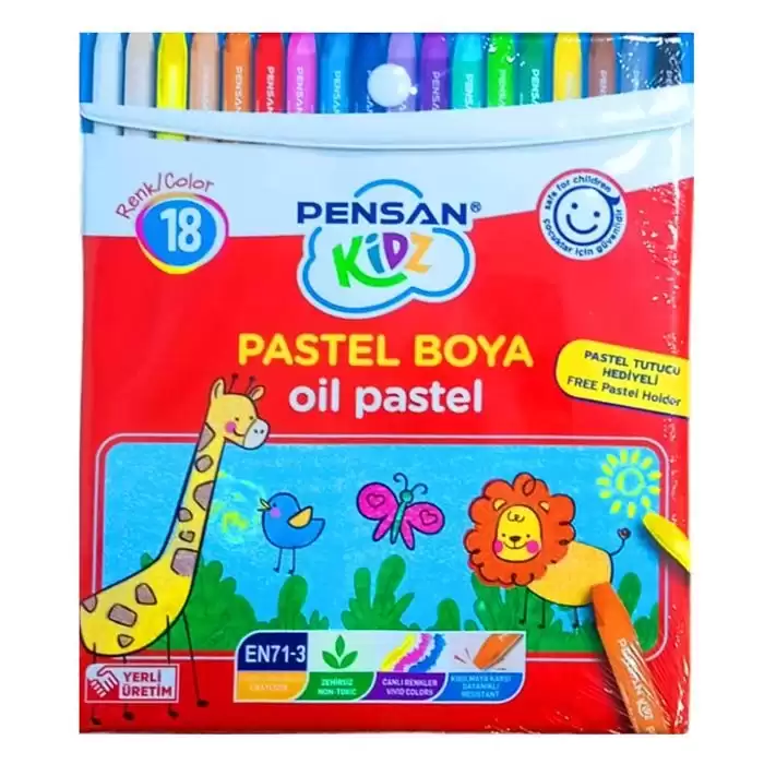 Pensan Kidz Pastel Boya Çantalı 18 Renk