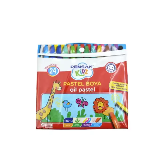 Pensan Kidz Pastel Boya Çantalı 24 Renk