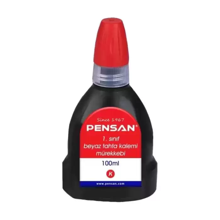 Pensan Tahta Kalemi Mürekkebi Kırmızı 100 Ml 4009