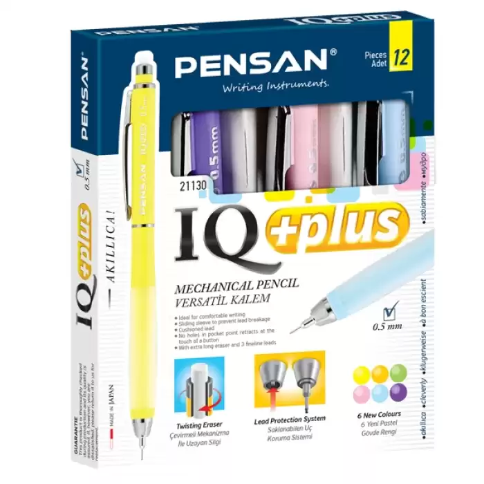 Pensan Versatil Kalem Iq 0.5 Mm 21130 - 12li Paket