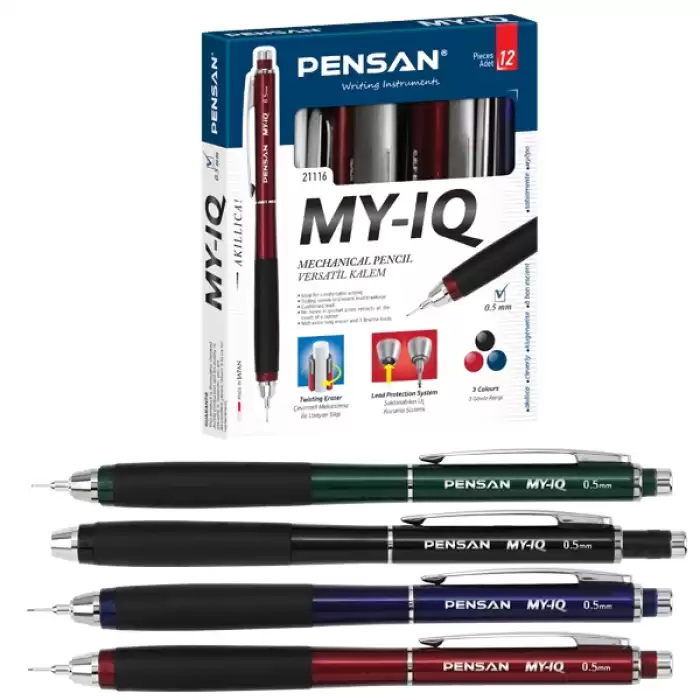 Pensan Versatil Kalem My Iq 0.5 Mm 21116 - 12li Paket