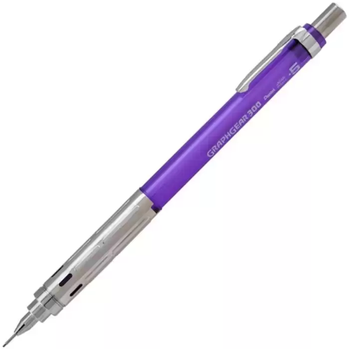 Pentel Teknik Çizim Ve Yazı Versatili 0.5 Mm Mor Graphgear 300