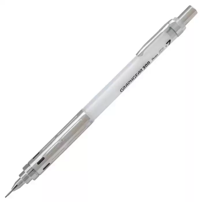 Pentel Teknik Çizim Ve Yazı Versatili 0.7 Mm Beyaz Graphgear 300