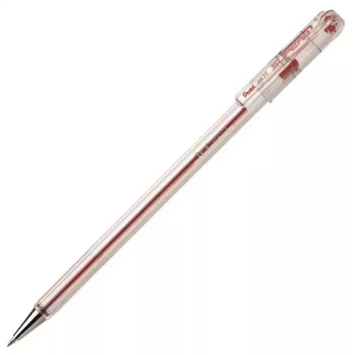 Pentel Tükenmez Kalem 0.7 Mm Kırmızı Bk77-B - 12li Paket