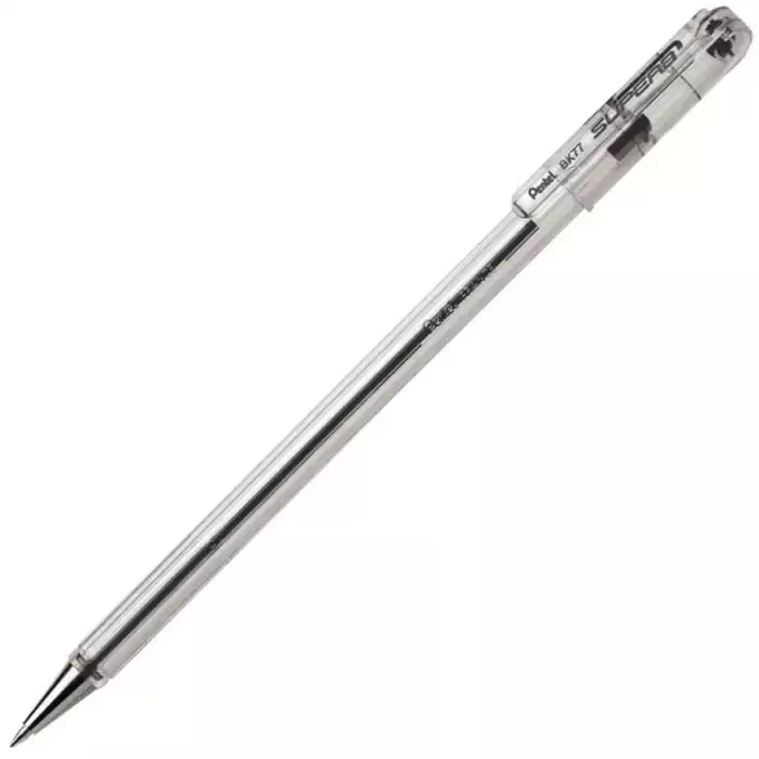 Pentel Tükenmez Kalem 0.7 Mm Siyah Bk77-A - 12li Paket