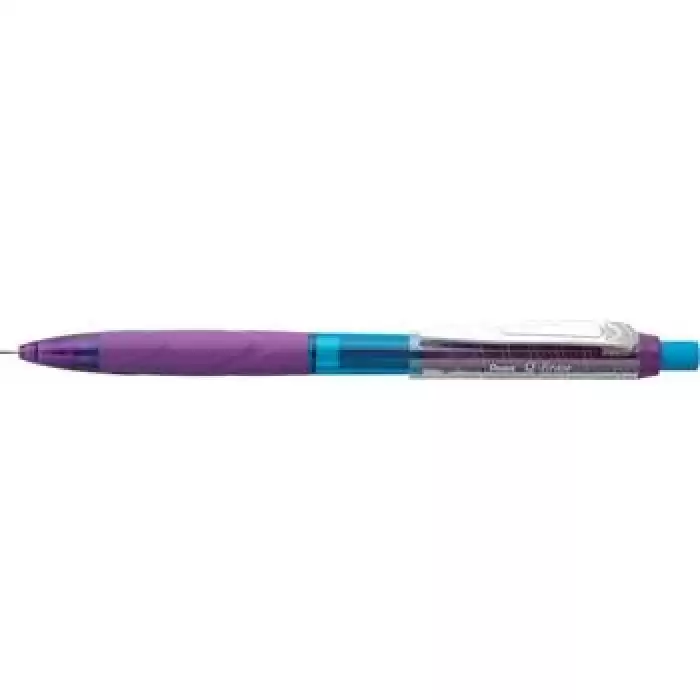 Pentel Versatil Kalem Metal Klipsli Büyük Boy Silgili Q-Erase 0.5 Mm Mor