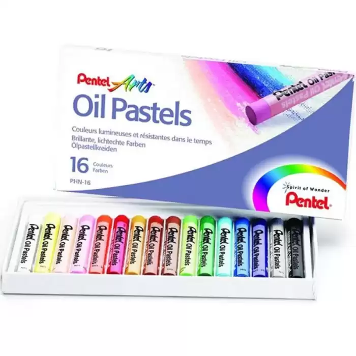 Pentel Yağlı Pastel 16 Renk Phn16