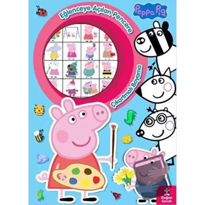 Peppa Pig Eğlenceye Açılan Pencere Çıkartmalı Boyama Kitabı